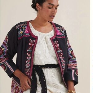 Anthropologie Navy Blazer with Tailored Fit